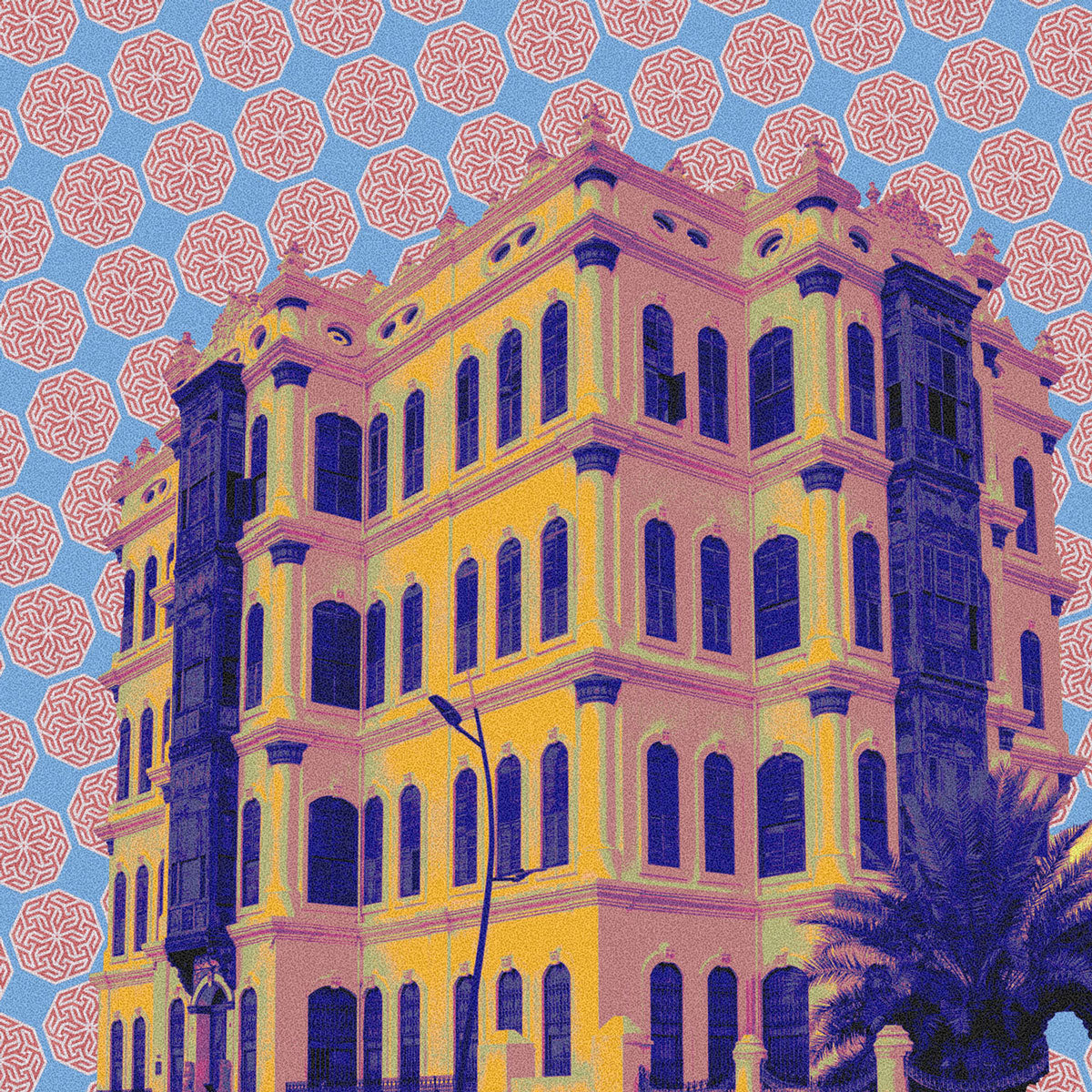 Digital Art Shubra Palace (Taif) Print