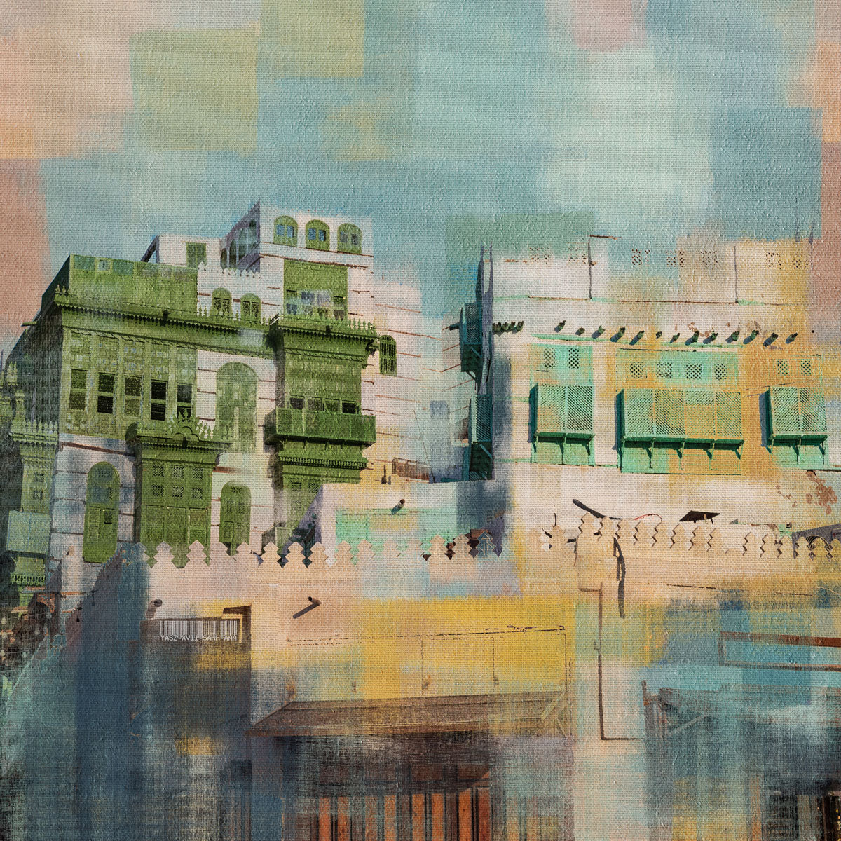 Digital Wall Art Al Balad Impressionist style Print
