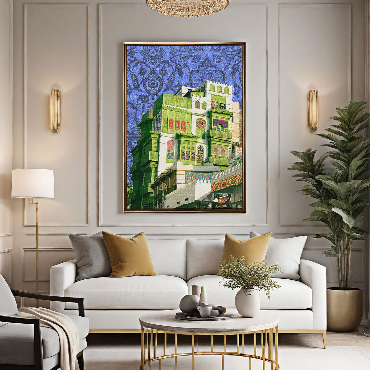 Al-Balad Collage Digital Wall Art- Vintage Jeddah Digital Download