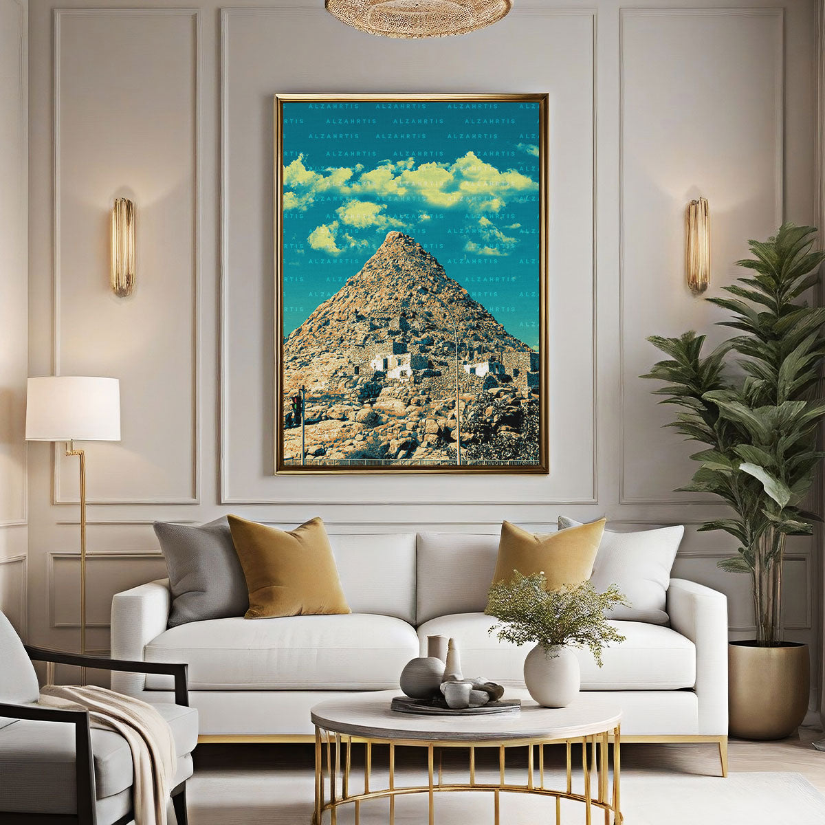 Mountain with Ruins Print