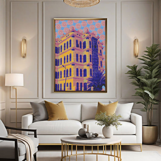 Digital Art Shubra Palace (Taif) Print