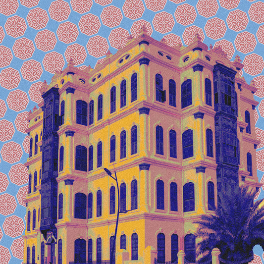 Digital Art Shubra Palace (Taif) Print