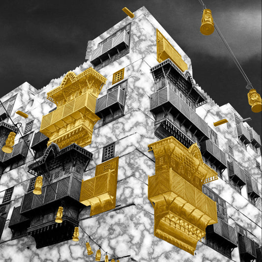 Marble Facade Architecture Digital Art Print- Minimal Digital Download