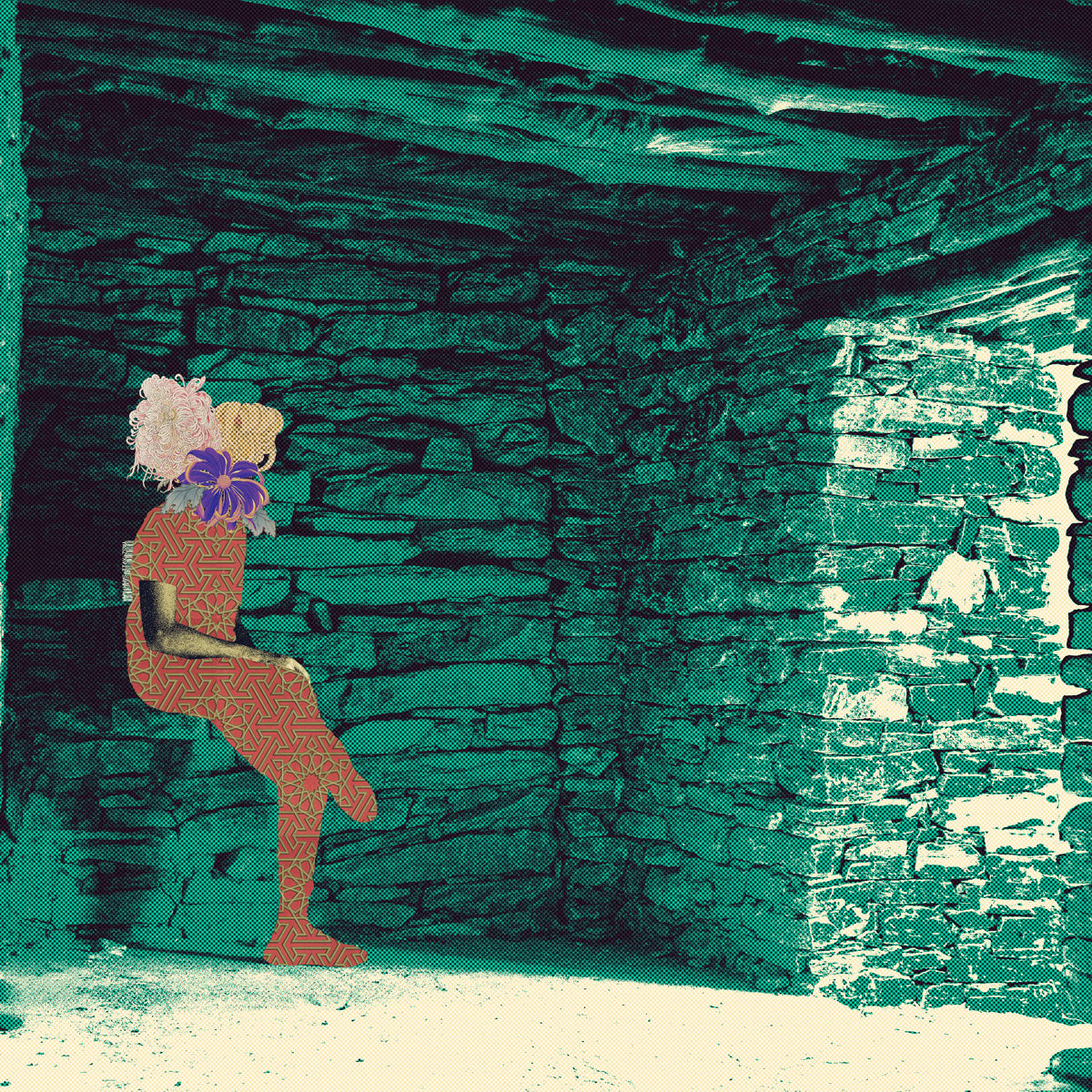Thee Ain Village- Al Baha Digital Art Print