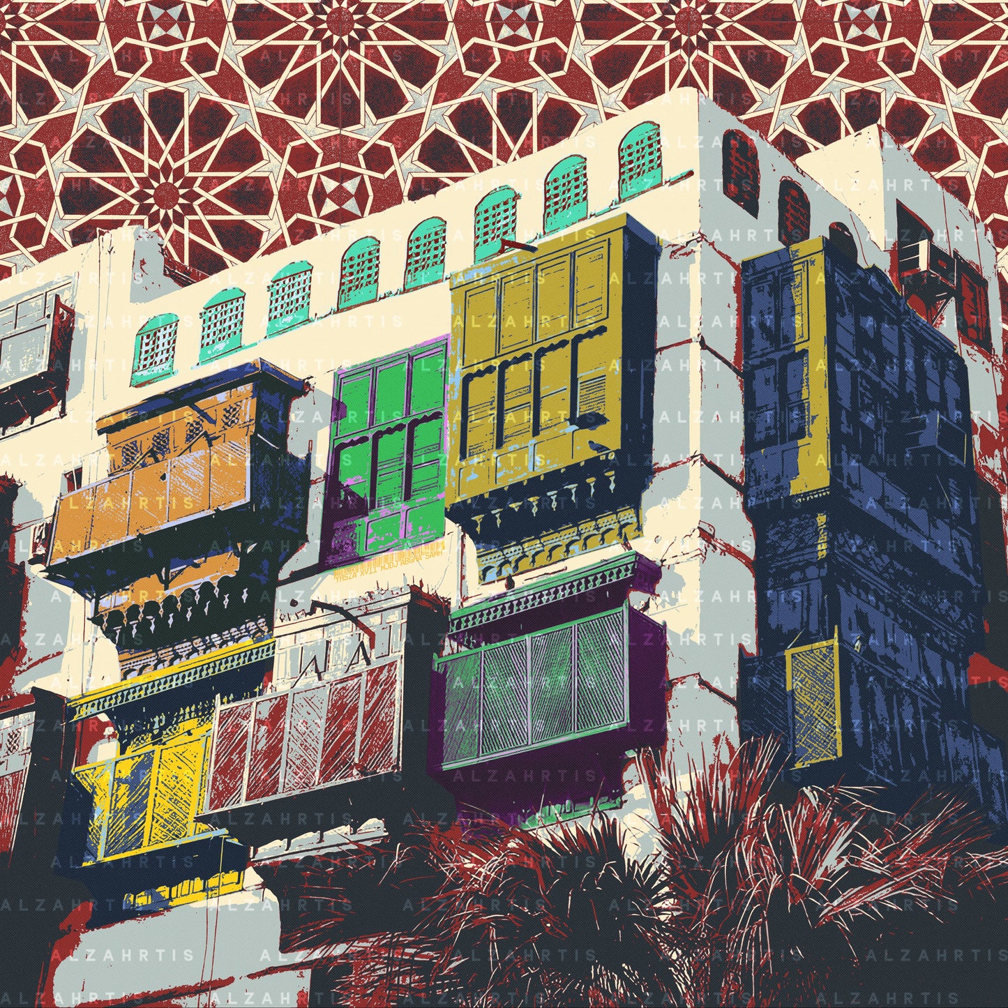 Arabic Patterns on the sky