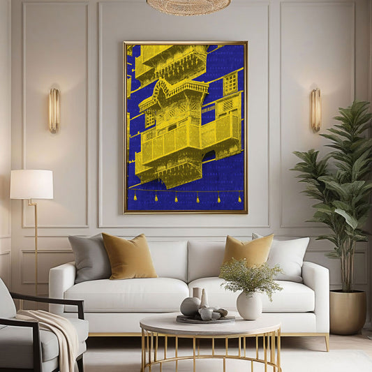 Yellow  Mirage Print