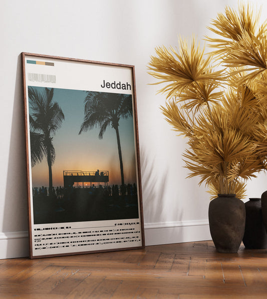 Jeddah Corniche Digital Wall Art Poster