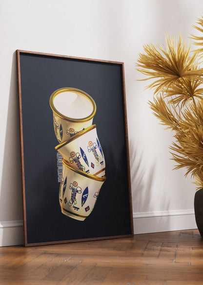 Arabic Coffee Cups- Wall art digital poster