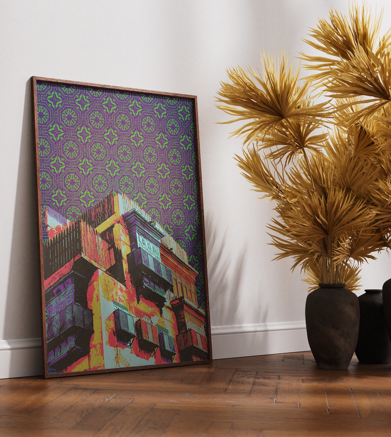 Purple- Red mashrabiya Digital