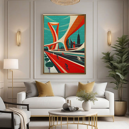 Riyadh Cycling Digital Art Print